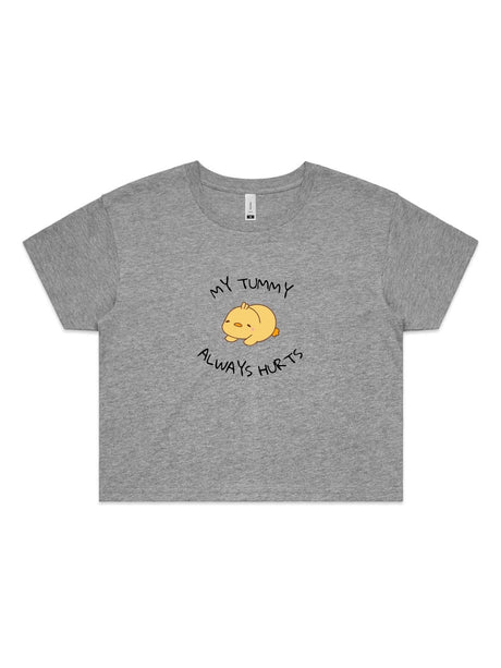 My Tummy Always Hurts - Womens Premium Crop Top