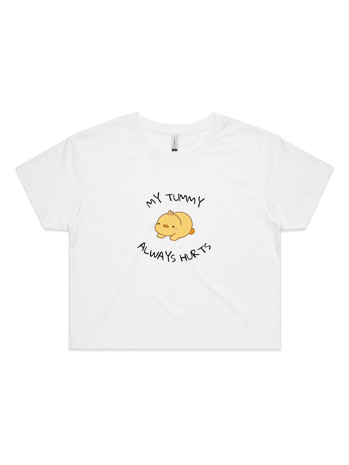 My Tummy Always Hurts - Womens Premium Crop Top