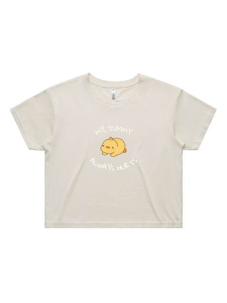 My Tummy Always Hurts - Womens Premium Crop Top