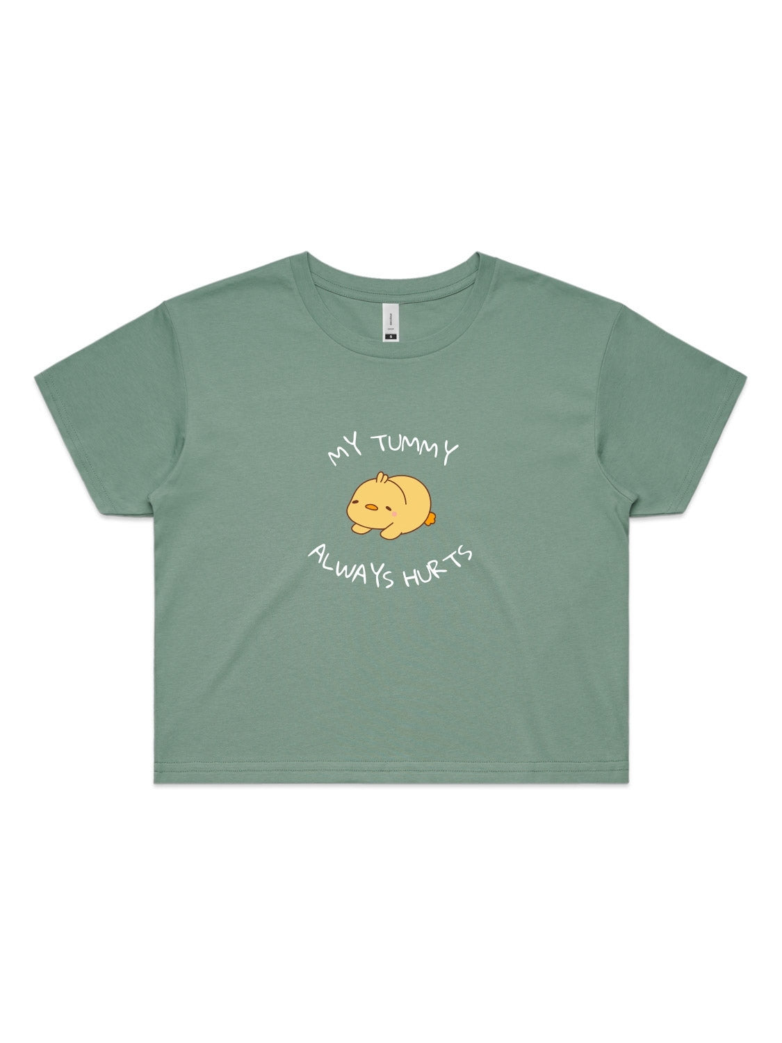 My Tummy Always Hurts - Womens Premium Crop Top