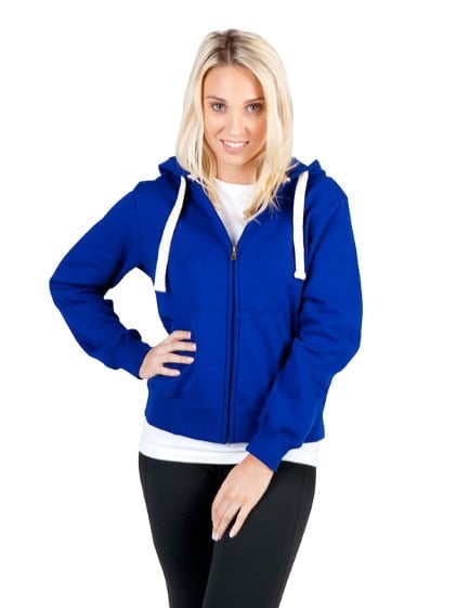 Ladies/ Junior Heavy Zip Fleece Hoodie