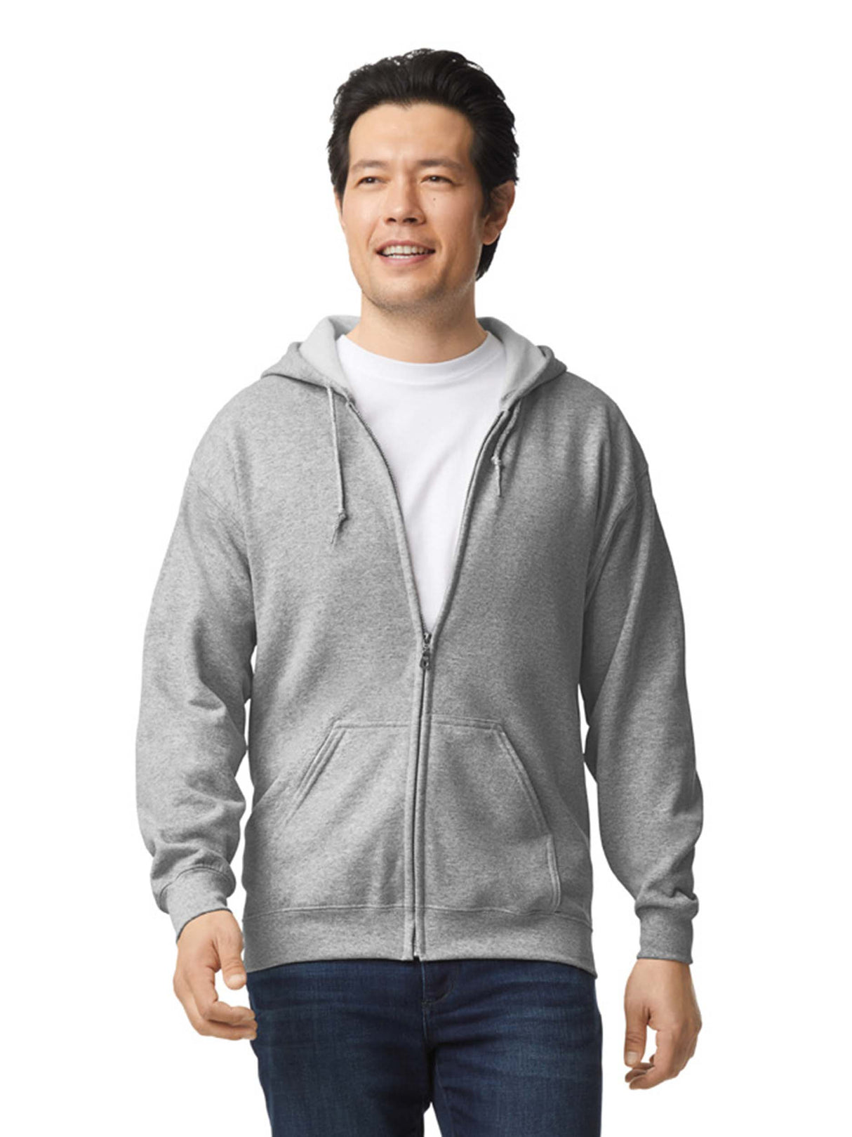 Mens Zip Hooded Sweatshirt