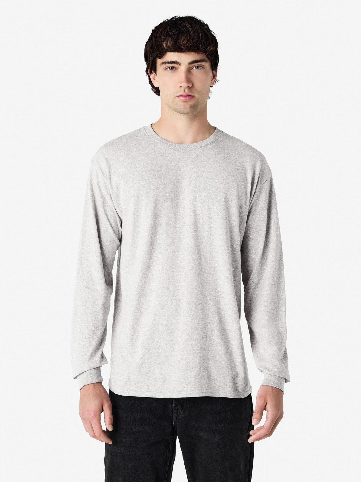 Mens Heavy Cotton Long Sleeve Tee