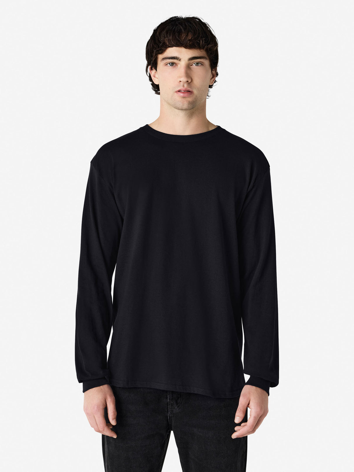Mens Heavy Cotton Long Sleeve Tee