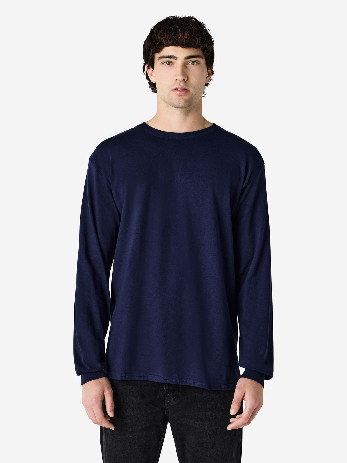 Mens Heavy Cotton Long Sleeve Tee