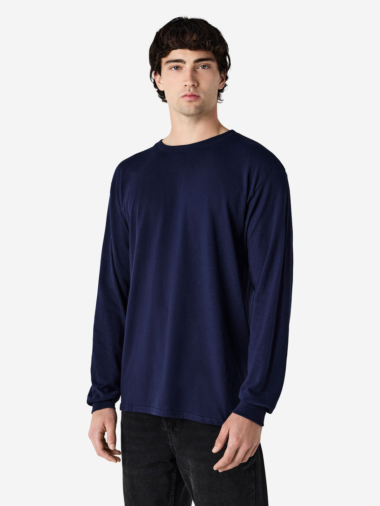 Mens Heavy Cotton Long Sleeve Tee