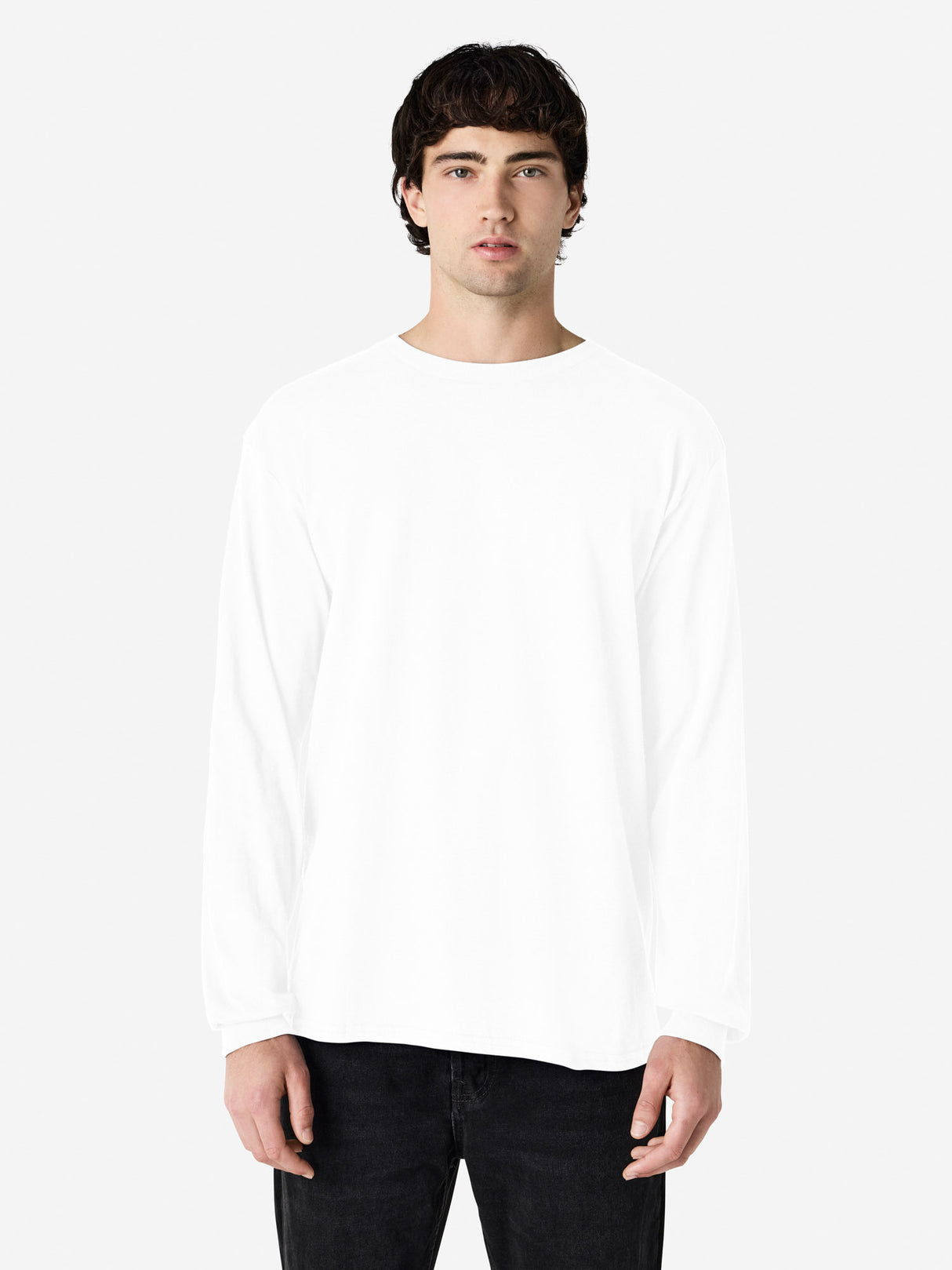 Mens Heavy Cotton Long Sleeve Tee