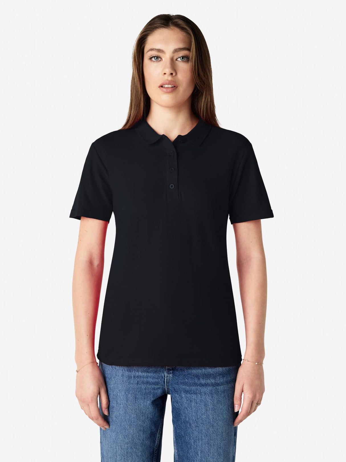 Ladies Softstyle Double Pique Polo