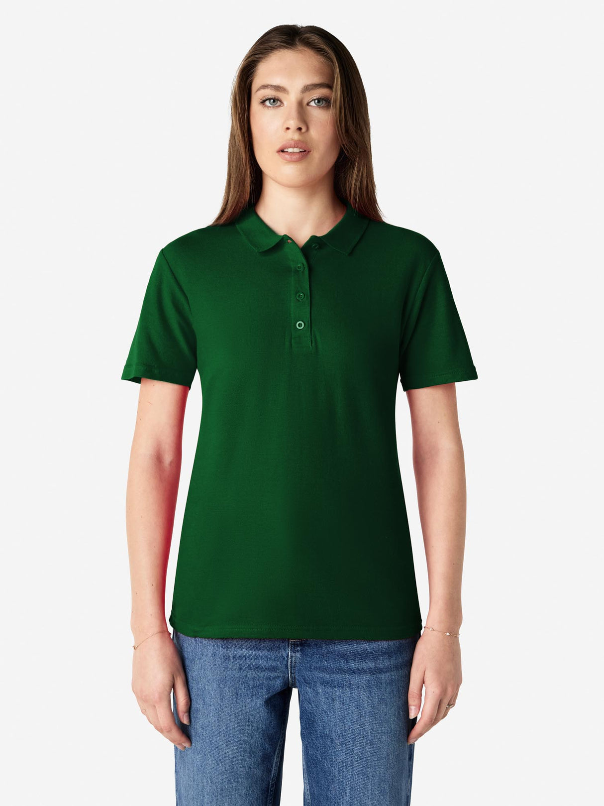 Ladies Softstyle Double Pique Polo