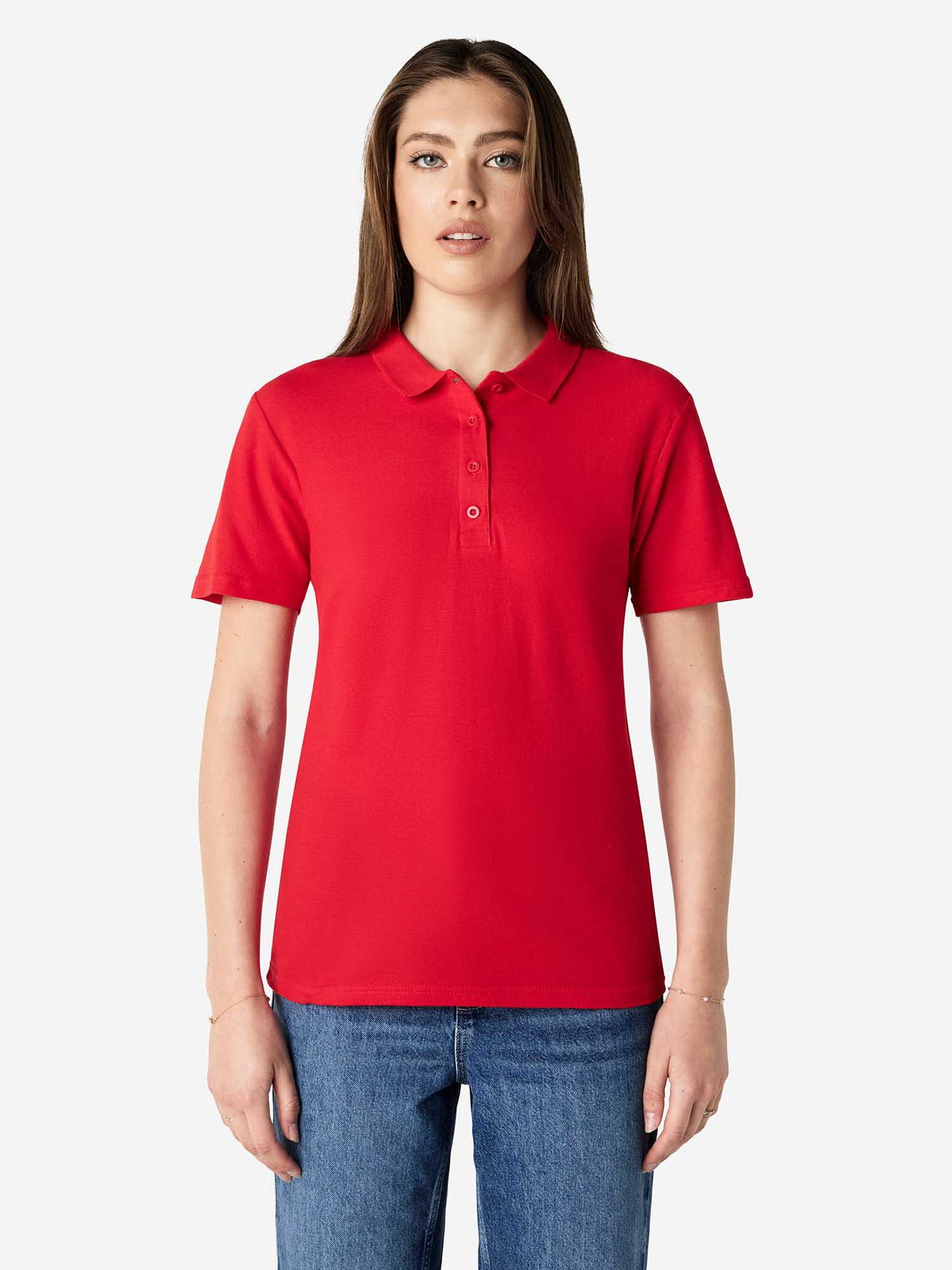 Ladies Softstyle Double Pique Polo