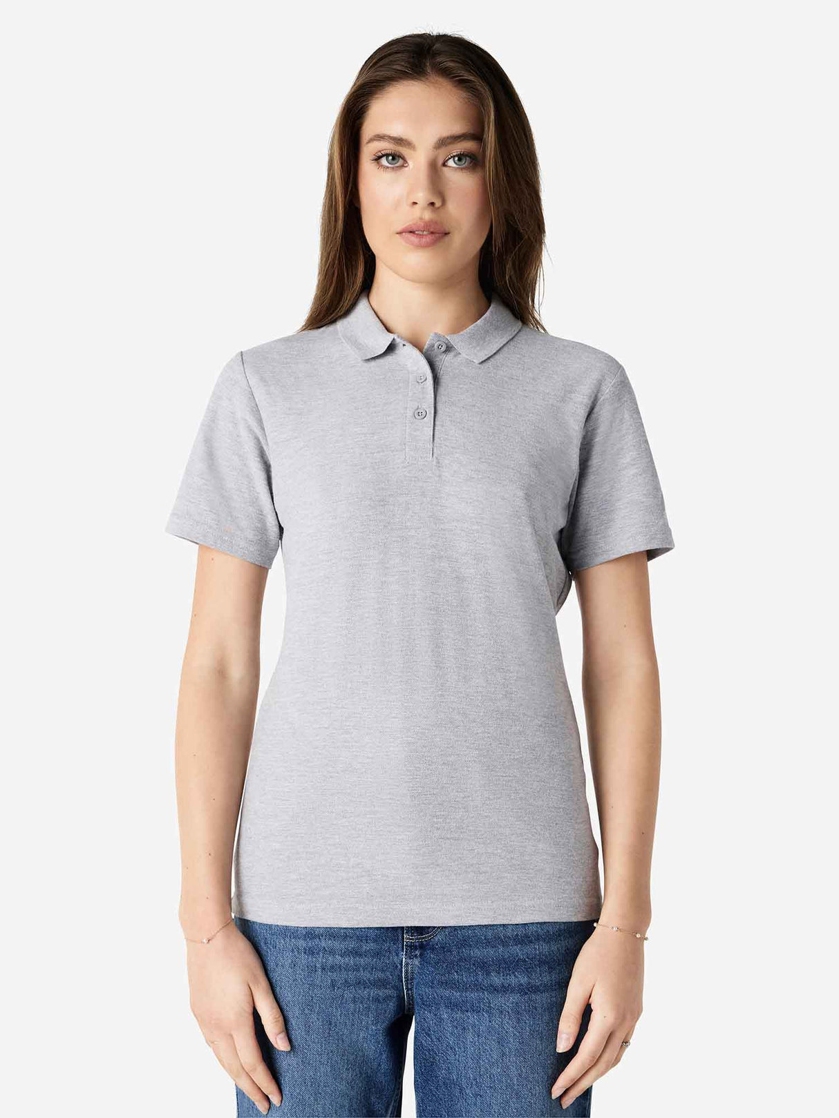 Ladies Softstyle Double Pique Polo