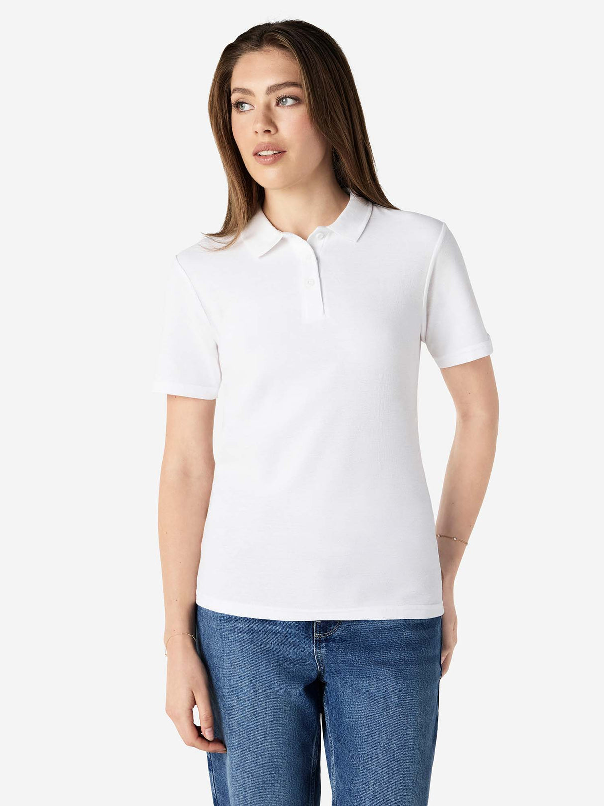 Ladies Softstyle Double Pique Polo