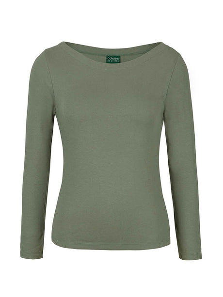 COC Ladies Long Sleeve Boat Neck Tee