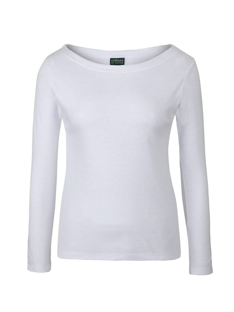 COC Ladies Long Sleeve Boat Neck Tee