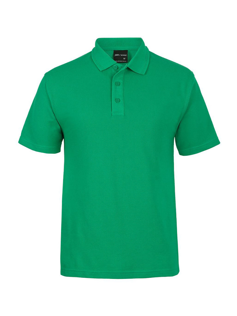 JB's Wear - Green short-sleeved polo shirt with a three-button placket.