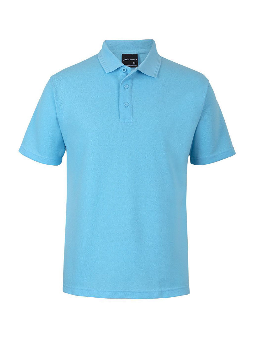 JB's Wear - A light blue short-sleeved polo shirt with a three-button placket.