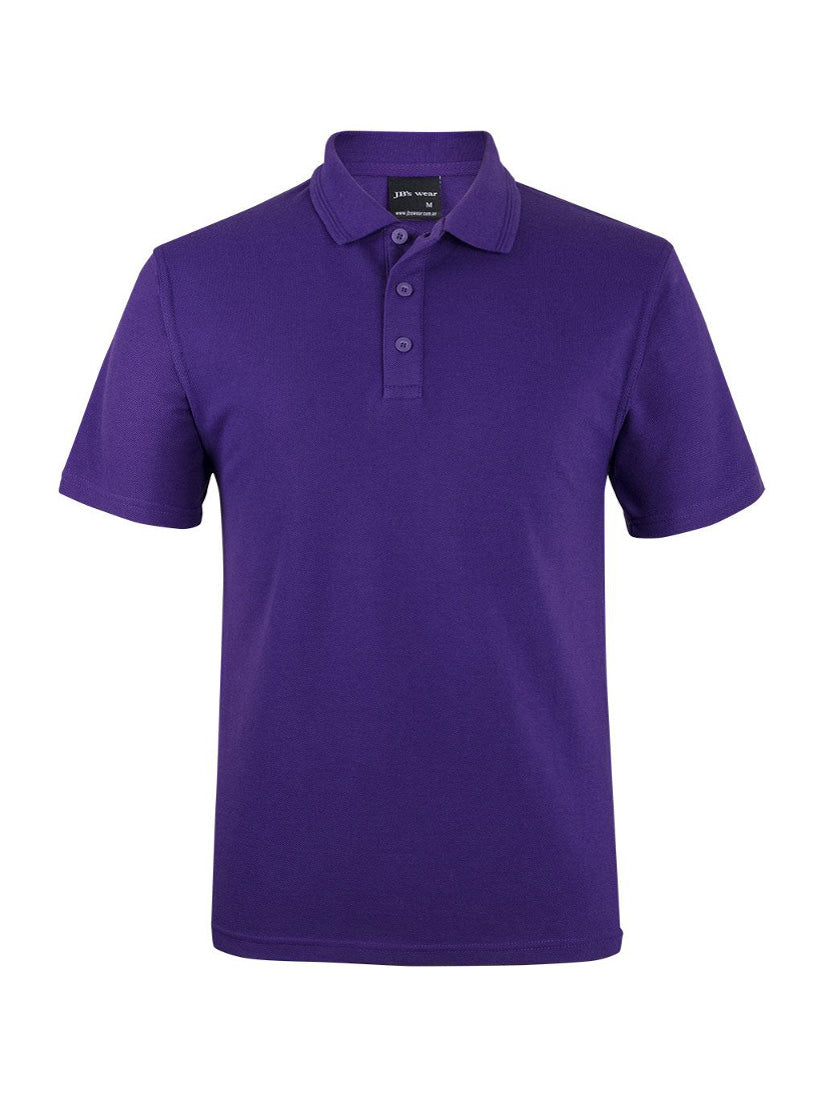 JB's Wear - Purple short-sleeved polo shirt with a three-button placket.