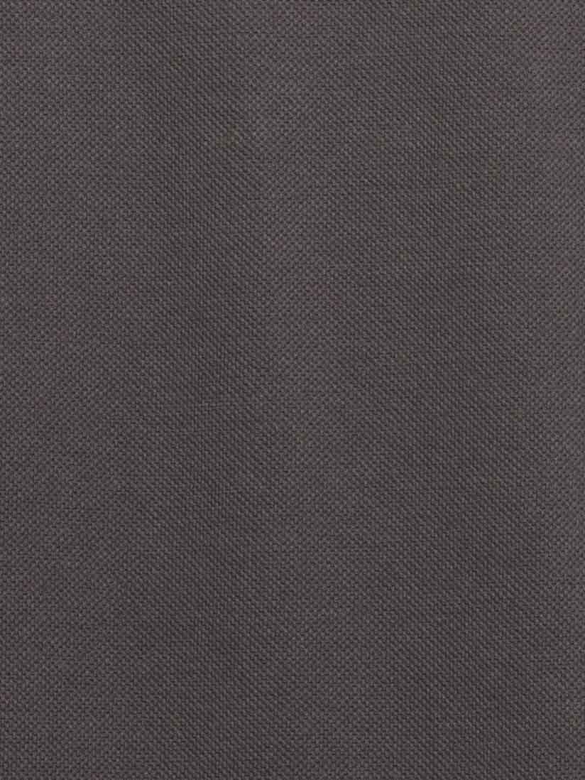 Ladies contrast polo shirt in a dark grey textured fabric.