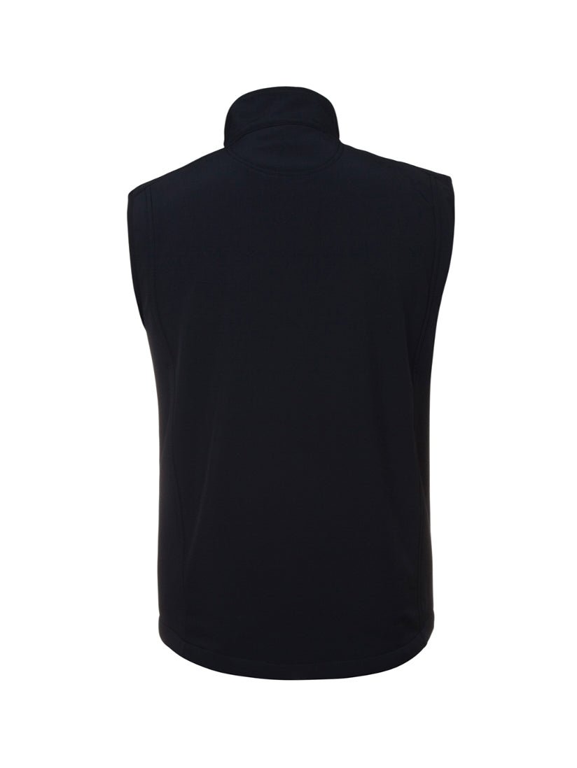 JB's Wear - Black soft shell vest with a stand-up collar.