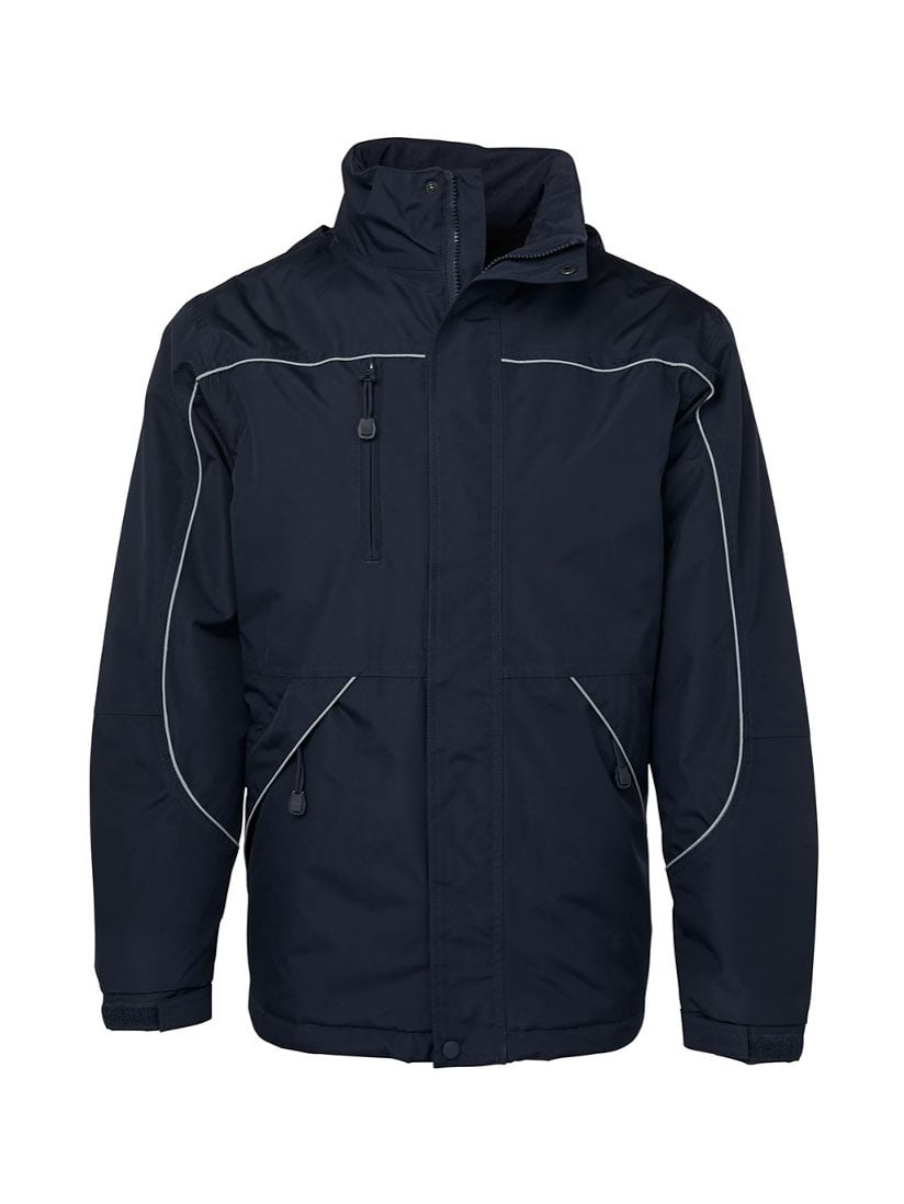 JB's Wear - Navy blue Tempest jacket with reflective piping and multiple pockets.