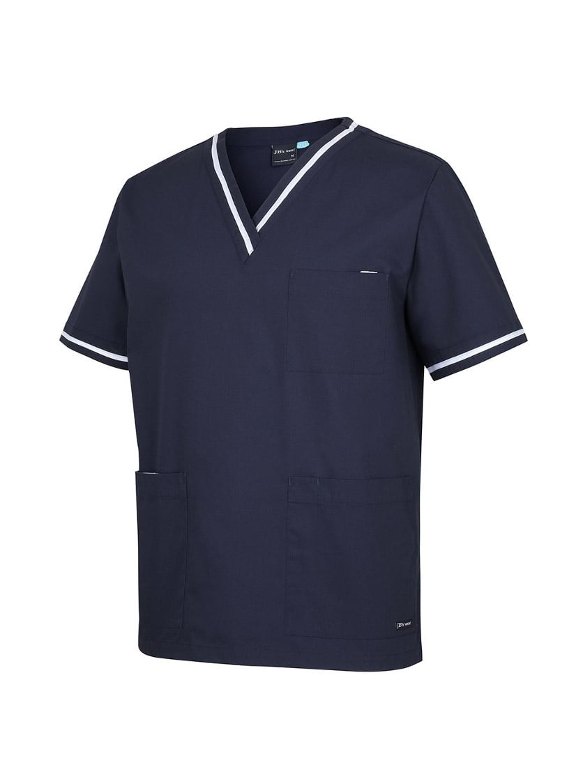 Unisex Contrast Scrubs Top