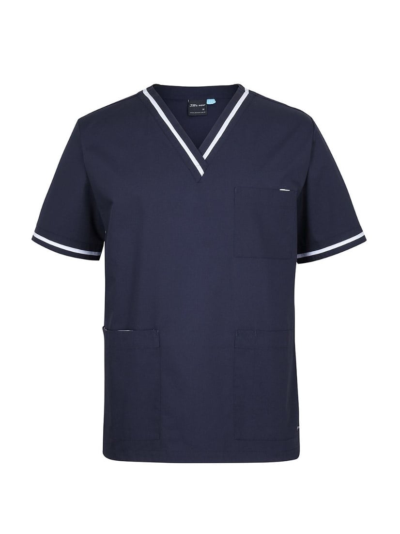 Unisex Contrast Scrubs Top