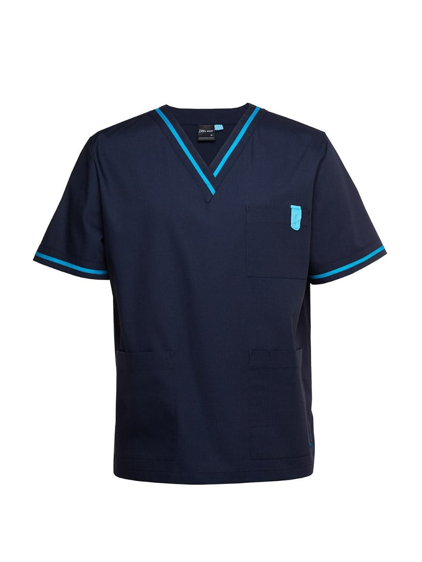 Unisex Contrast Scrubs Top