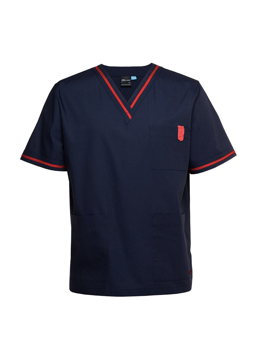 Unisex Contrast Scrubs Top