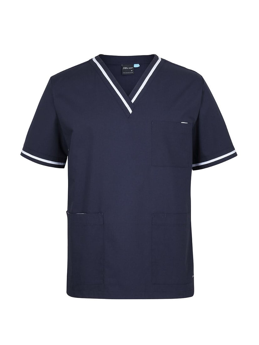 Unisex Contrast Scrubs Top