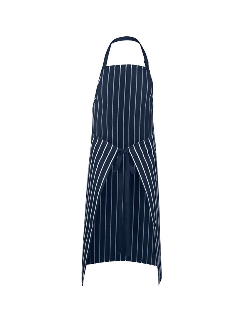 Bib Striped Apron Without Pocket