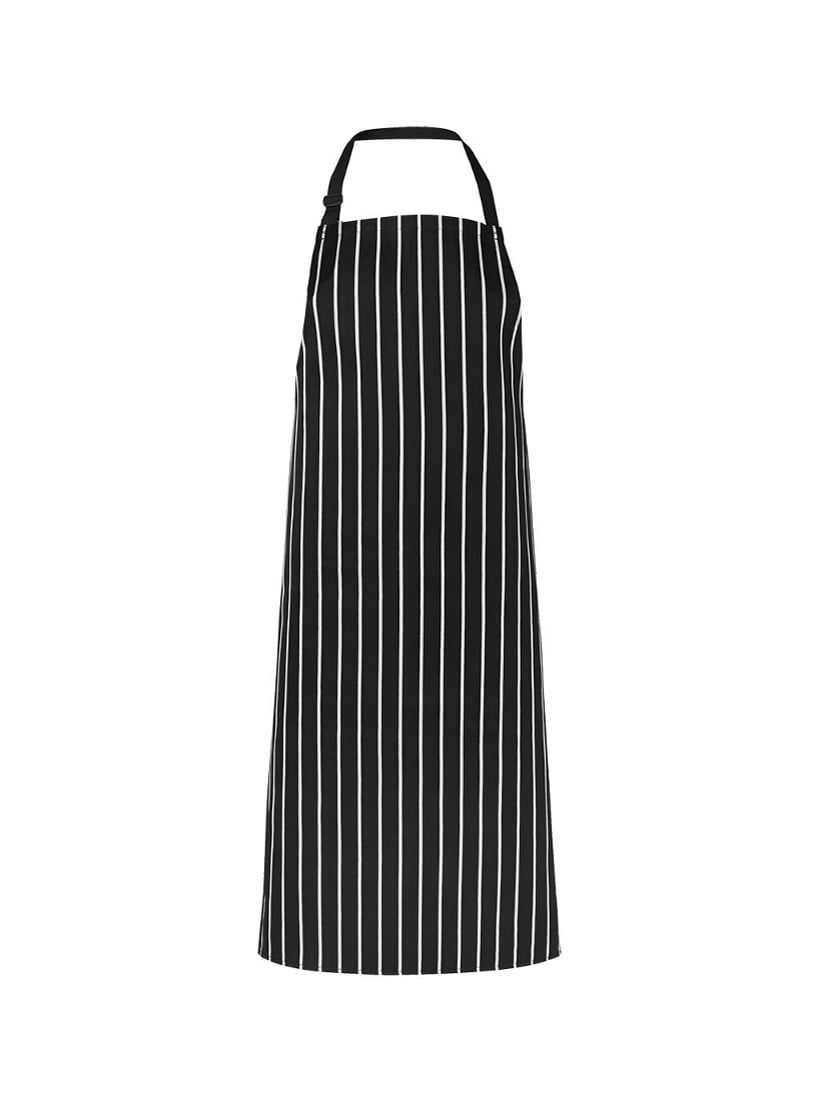 Bib Striped Apron Without Pocket