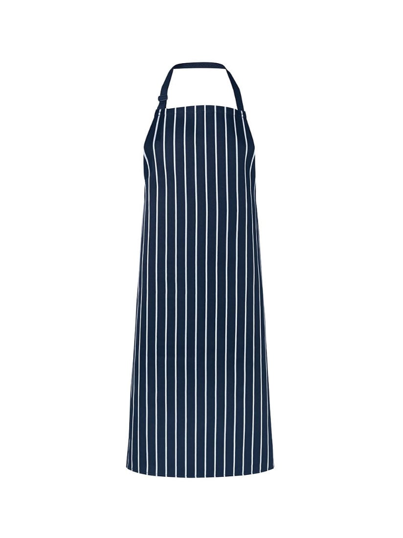 Bib Striped Apron Without Pocket