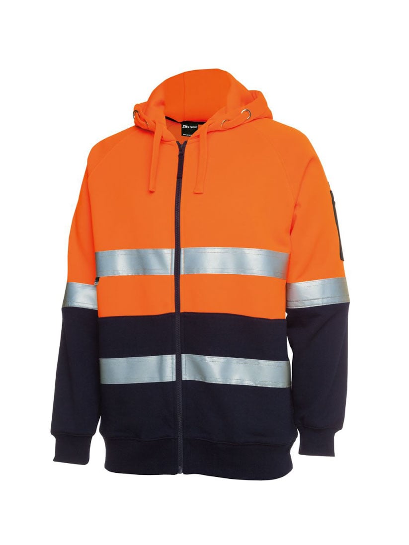 Hi Vis D+N Full Zip Fleecy Hoodie