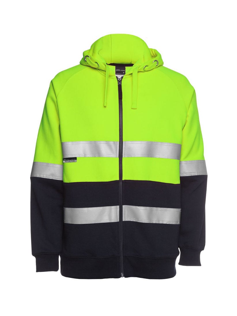 Hi Vis D+N Full Zip Fleecy Hoodie
