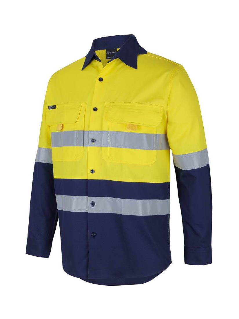 Hi Vis D+N Ripstop Long Sleeve Fishing Shirt