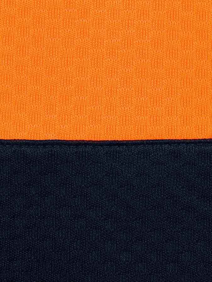 Hi Vis Long Sleeve Jacquard Polo