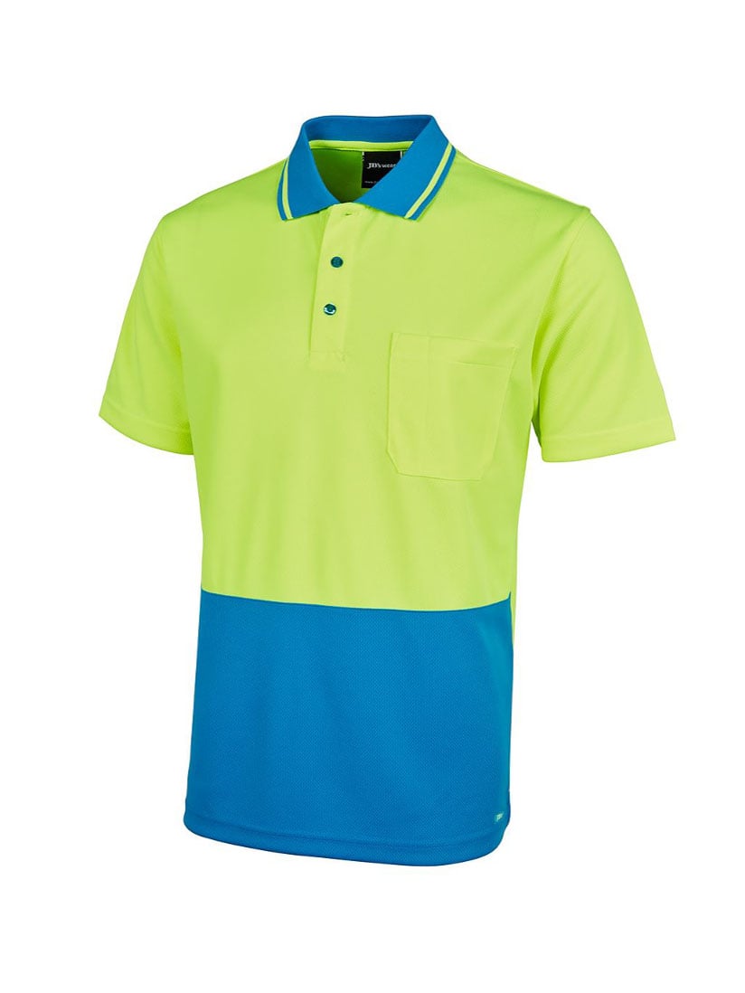 Hi Vis Non Cuff Traditional Polo