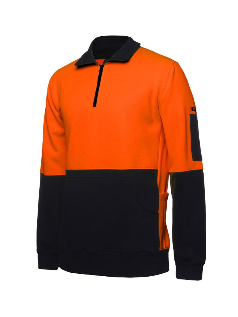 Hi Vis 330G 1/2 Zip Fleecy