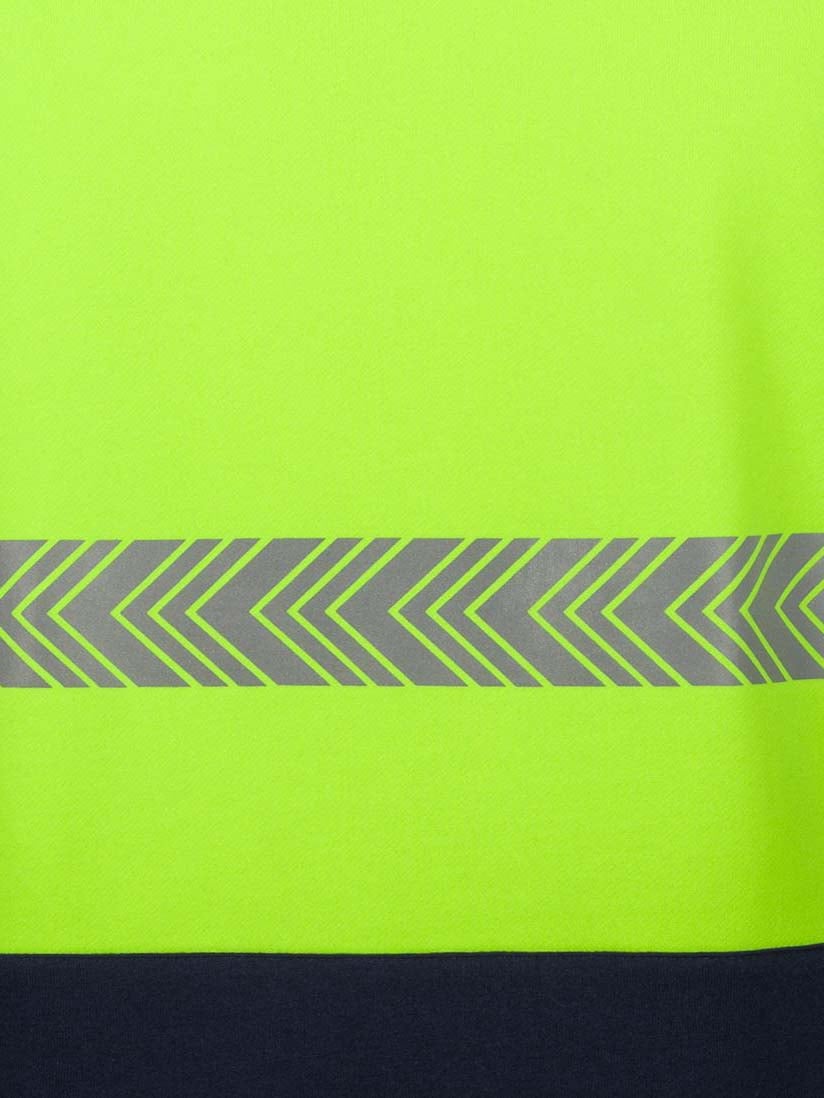 Hi Vis 1/2 Zip Segmented Tape Fleecy