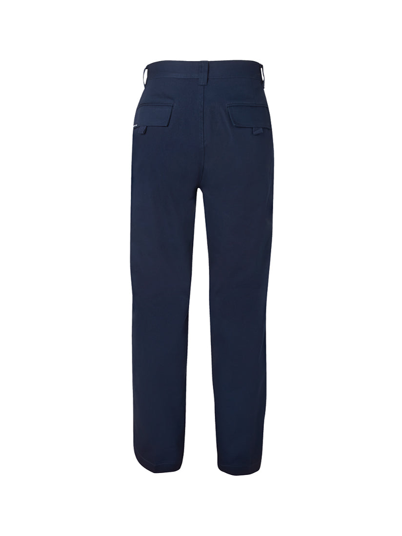 JB's Wear - Navy blue mercerised work trousers with two back pockets.