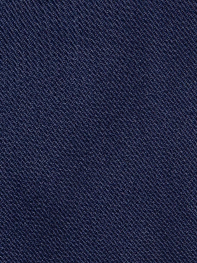 JB's Wear - Dark blue mercerised cotton fabric with a diagonal ribbed texture.