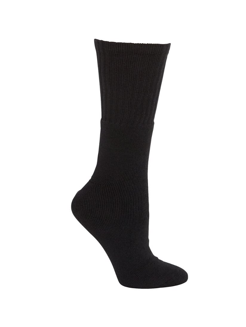 JB's Wear - Black ribbed crew sock for outdoor wear.