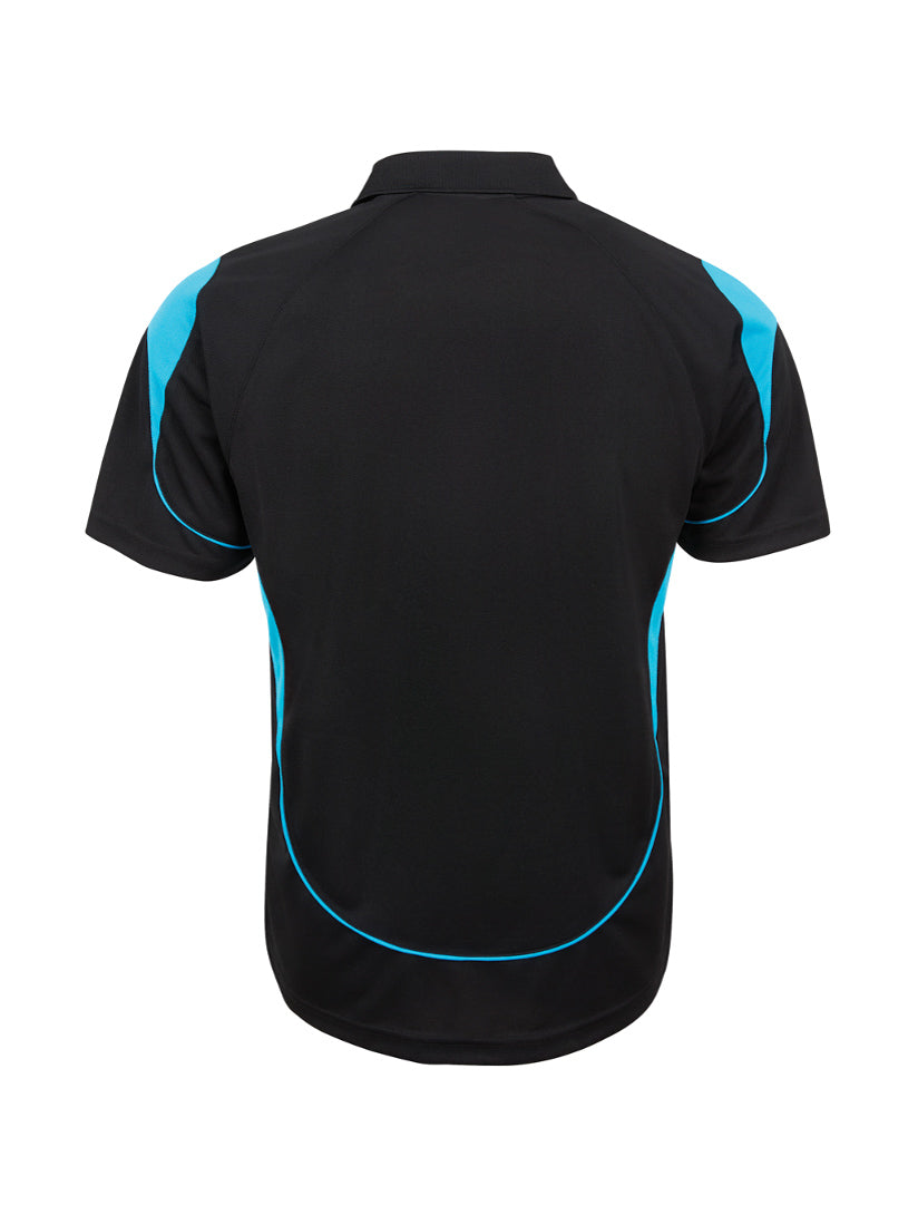 JB's Wear - Black and blue short-sleeved polo shirt.