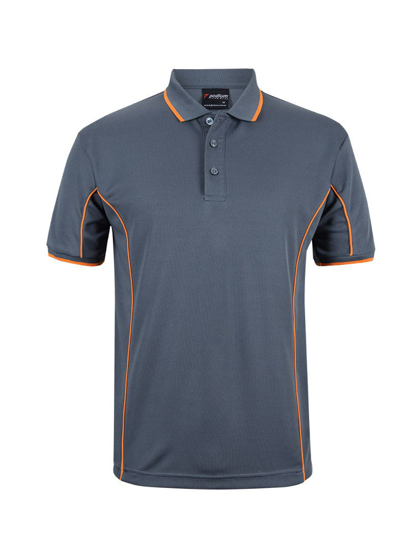 JB's Wear - Podium short sleeve polo shirt with orange piping.