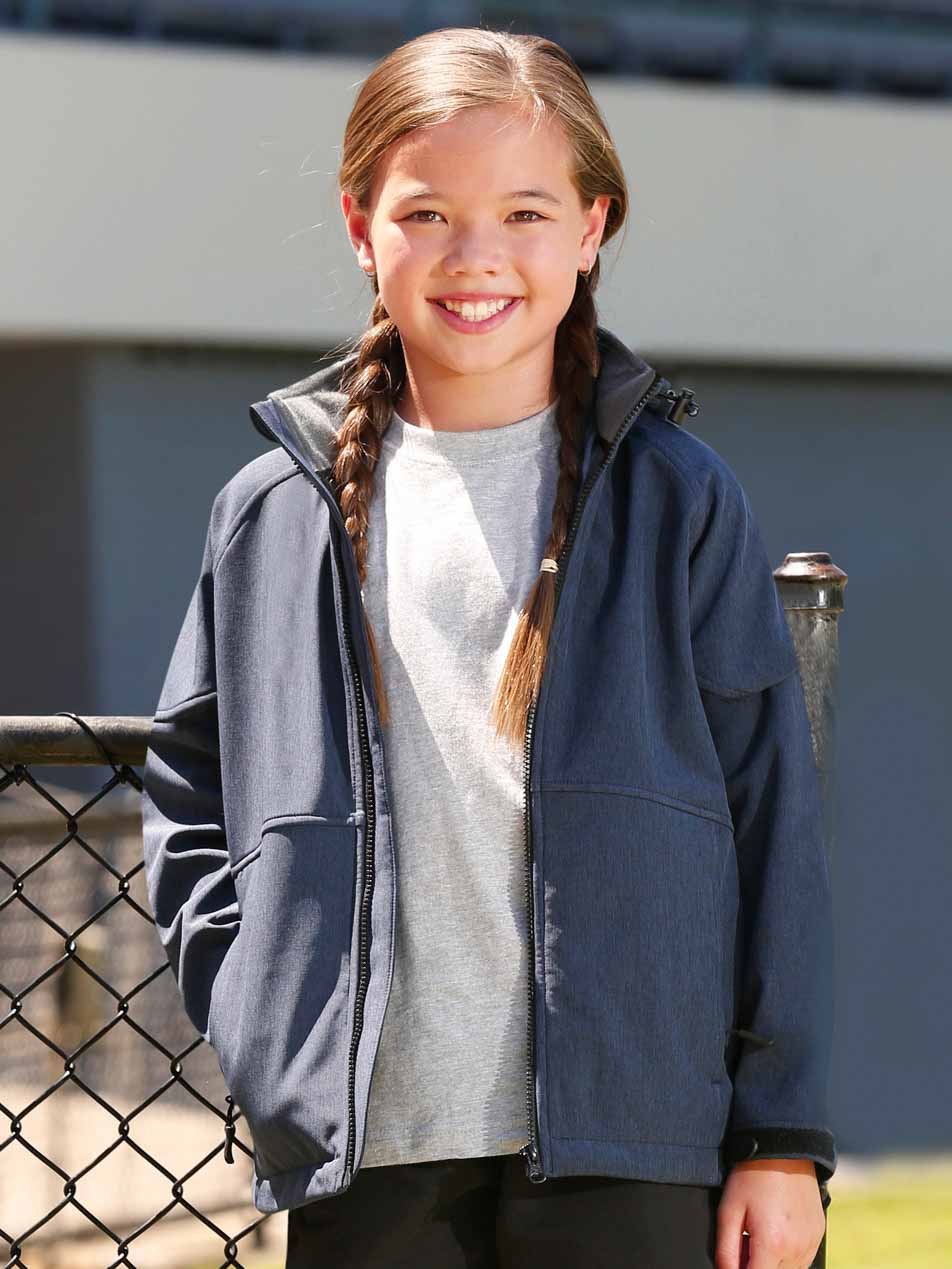 Kids Softshell Hooded Jacket