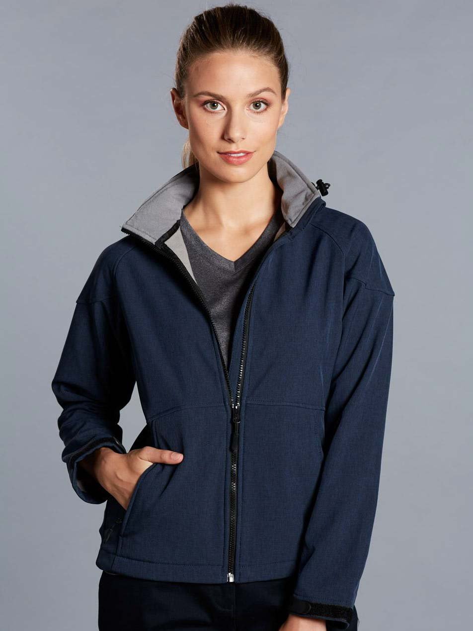 Ladies Softshell Hooded Jacket