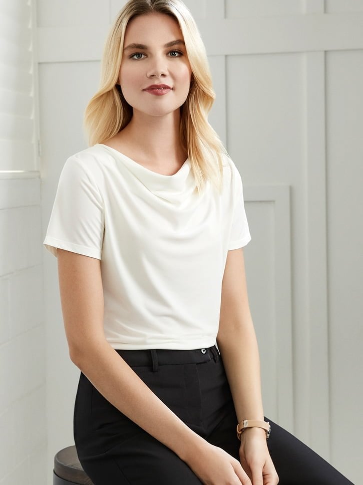 Ladies Ava Drape Knit Top