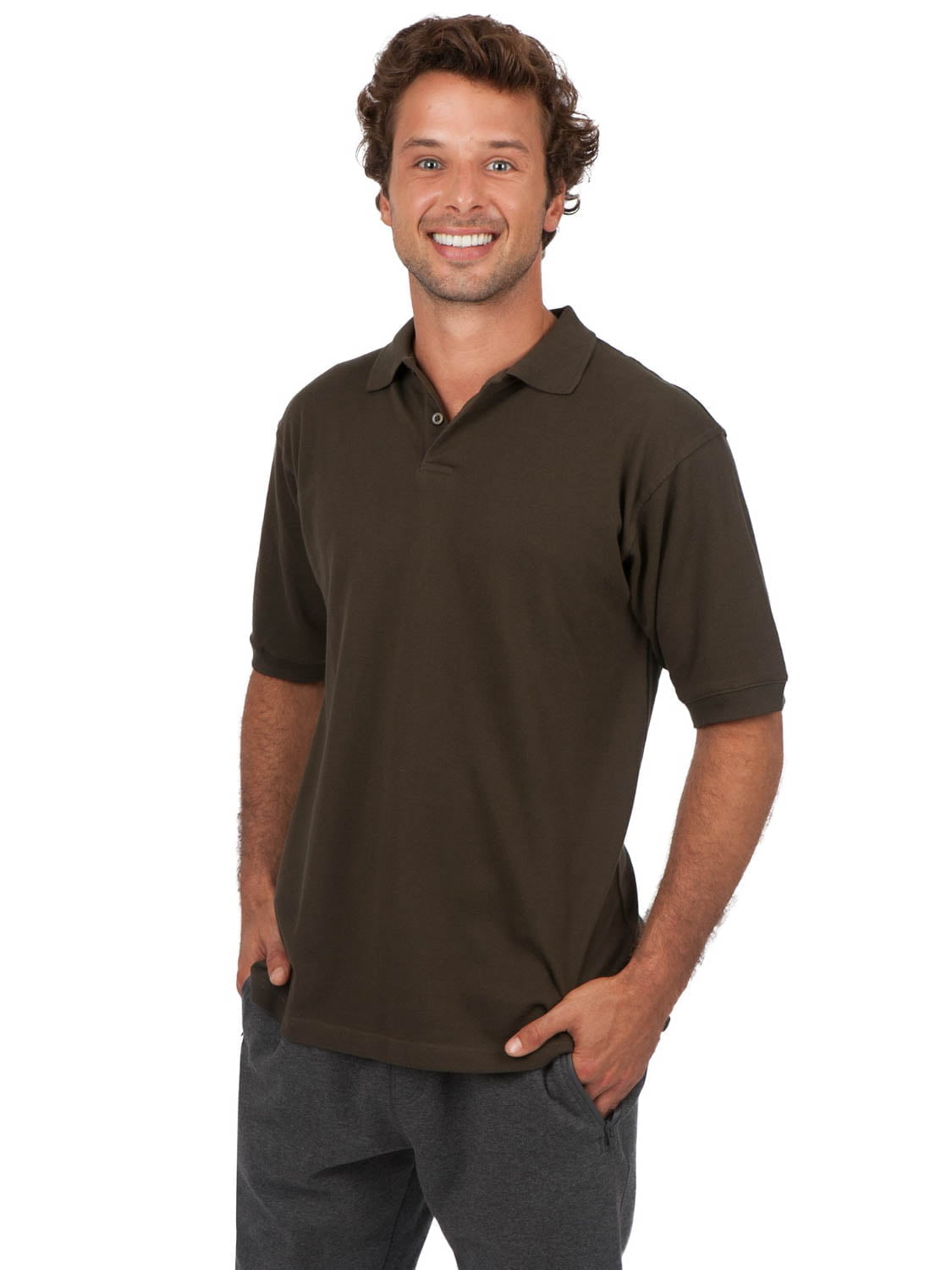 Mens Cotton Pigment Dyed Polo