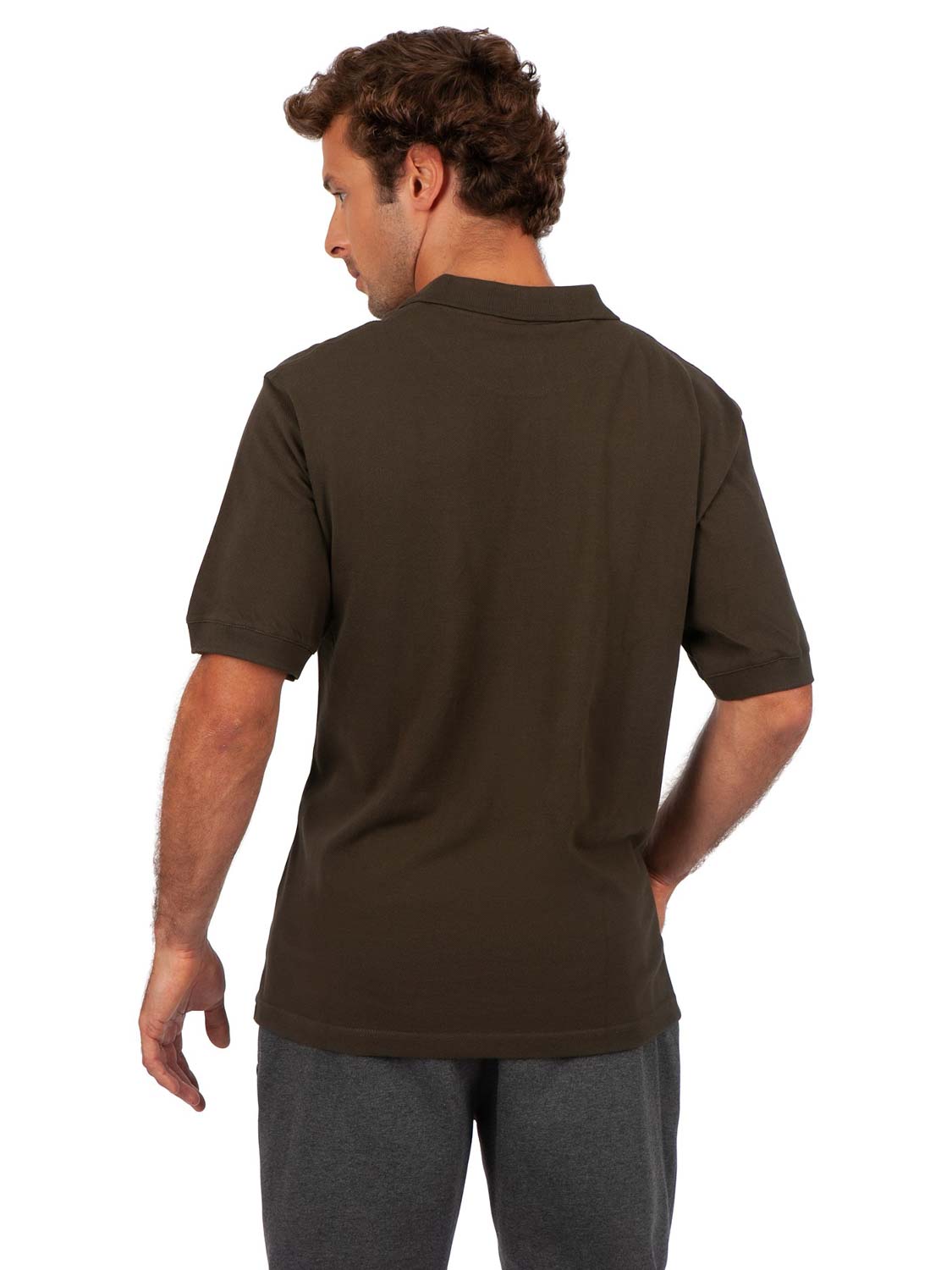 Mens Cotton Pigment Dyed Polo