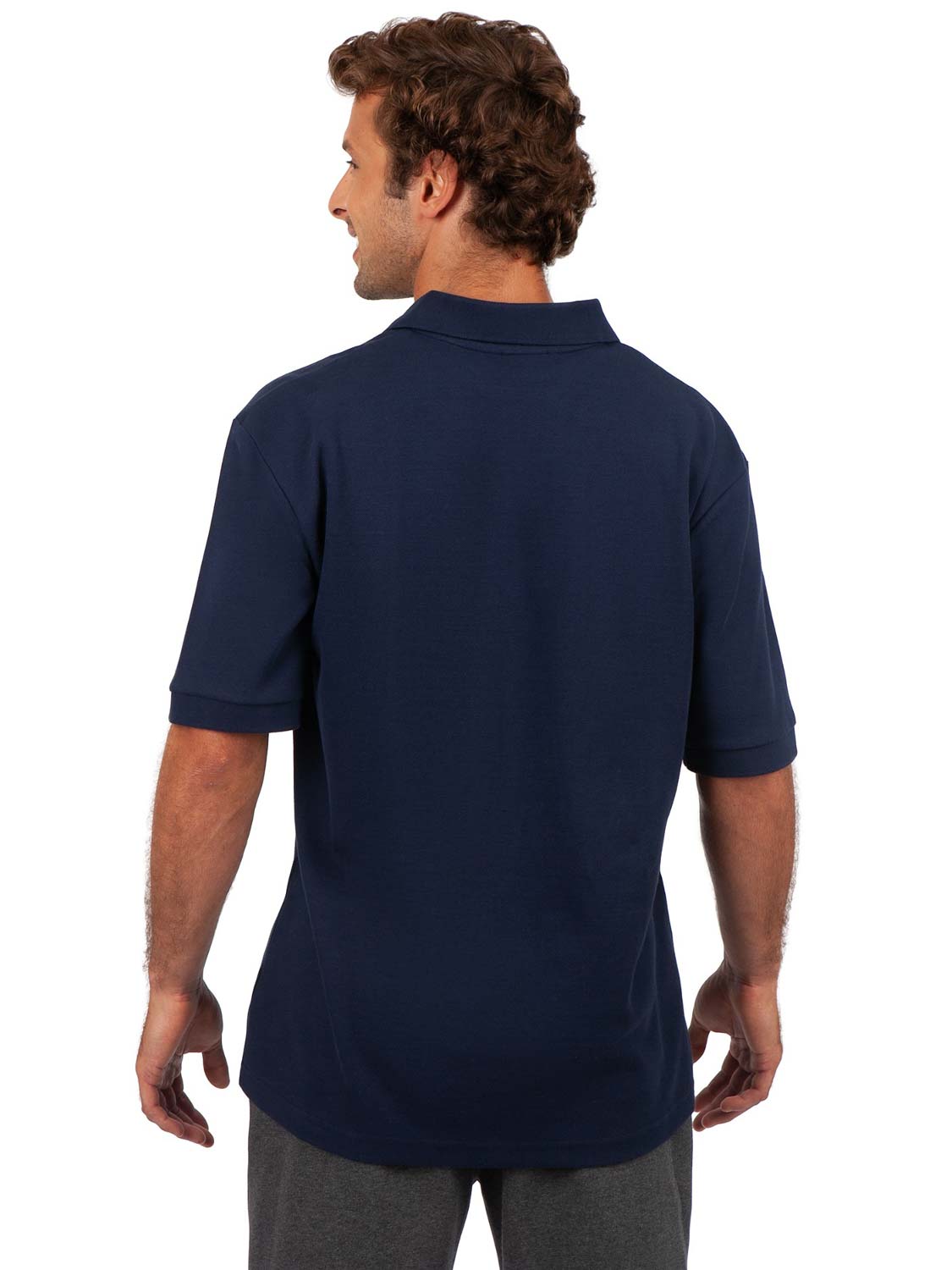 Mens 100% Cotton Pique Knit Polo